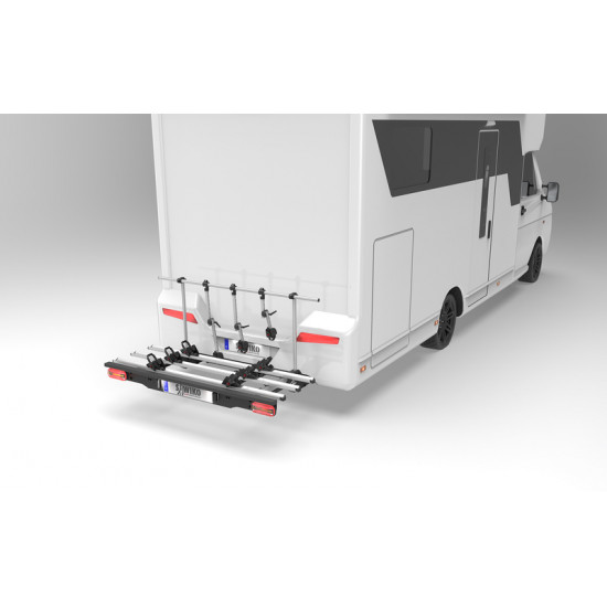 VELO bicycle carrier – for 3 bicycles with LED lighting