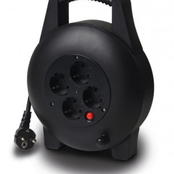 Carbest cable reel with 4 sockets, 7.5m cable