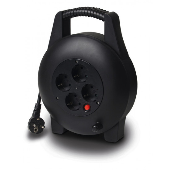 Carbest cable reel with 4 sockets, 7.5m cable