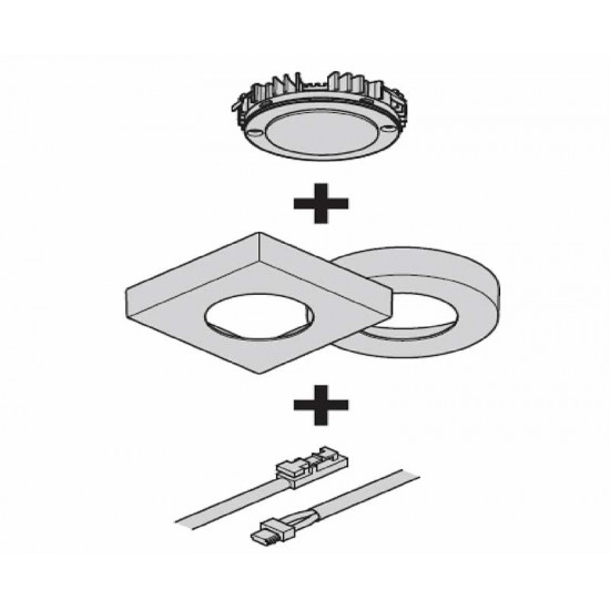 Under-cabinet housing for 83580 - Square / Tall