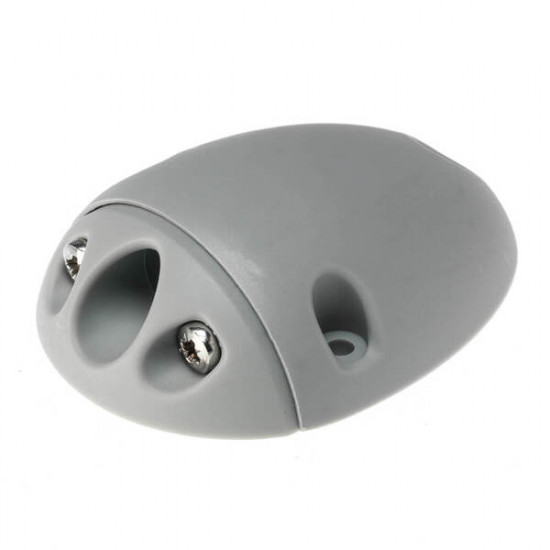 Plastic roof penetration for 2 cables - Grey - Ø 3 - 6 mm