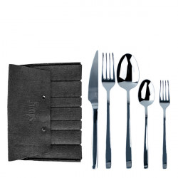 Stainless steel travel cutlery set - 5 pieces