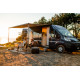 W 4500 x Abstract 2500mm FIAMMA Roof awning F80s, Housing: Black, Fabric color: Royal Grey