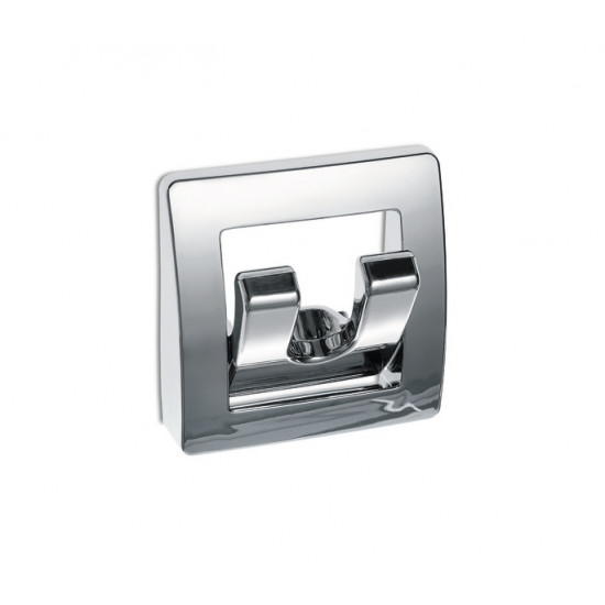 Chrome coat hooks / wall hooks - sliding blister pack