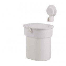 Suction cup bin, white, up to 3kg, push-button