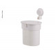 Suction cup bin, white, up to 3kg, push-button