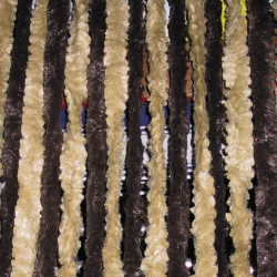 Fleece curtain 56x185 brown/beige for caravan doors
