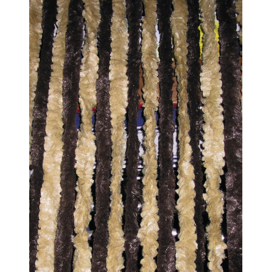 Fleece curtain 56x185 brown/beige for caravan doors