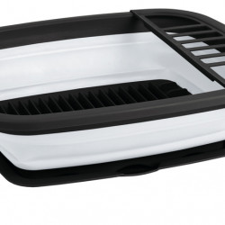 Silicone Dish Dryer - White / Grey