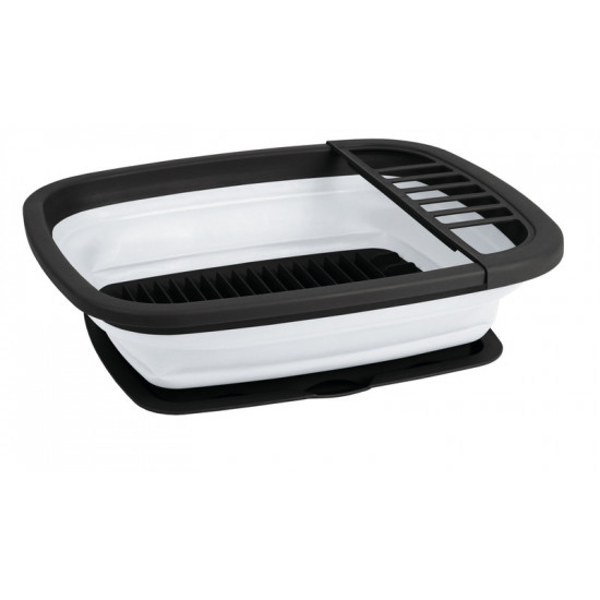 Silicone Dish Dryer - White / Grey