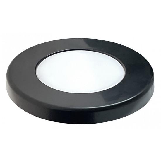 FLAME 78 black super-flat surface-mounted spotlight