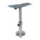 Aluminum table column with gas pressure damper