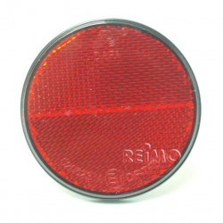 Round reflector 72mm self-adhesive red (1 piece)