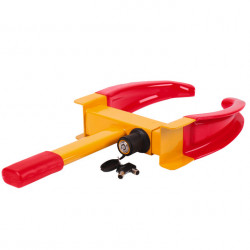 Wheel clamp for wheels including 2 keys
