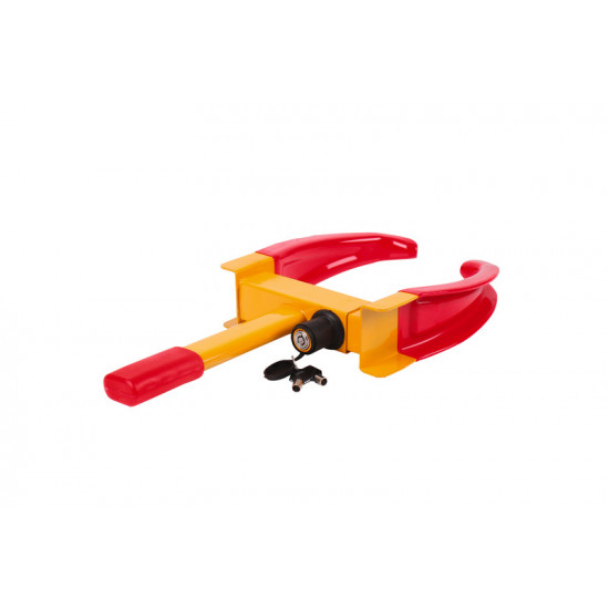 Wheel clamp for wheels including 2 keys