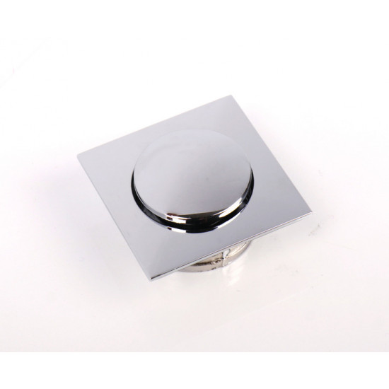 Square push-lock furniture handle
