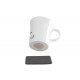 Porcelain magnetic mugs with handles - VAN design - 270 ml - set of 2