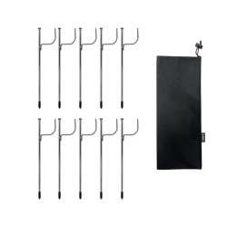 Peg set for laying the wastewater hose - 10-piece set