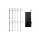 Peg set for laying the wastewater hose - 10-piece set