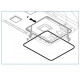 Sealing frame for Aventa+Com.