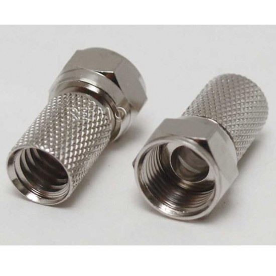 F-connectors for coaxial cables, 2 pieces
