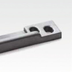 Strike plate in ABS, 49x11x4mm