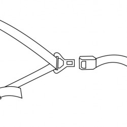 3-point safety belt for Variobank 333 - Horizontal mounting