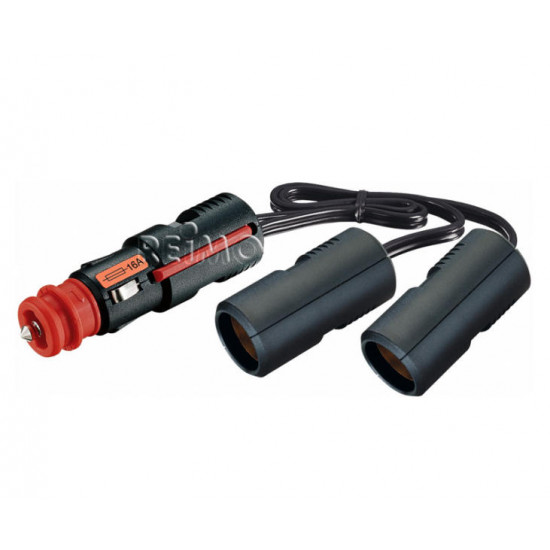 Twin coupling 12/24V 2x8A large