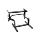 Lifting table frame with folding mechanism - height adjustable