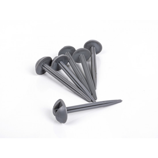 Plastic tarp pegs – 6 pieces