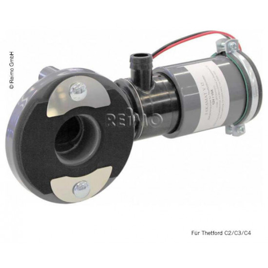 Macerator pump for cassette toilets
