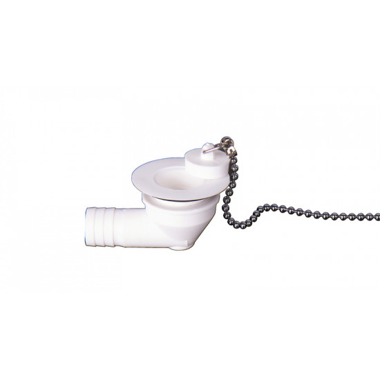 Water drain fitting 90° hose 3/4", drain opening 23 mm, type B