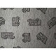 Living room rug 50x150cm grey, patterned, 45% polyester/55% cotton