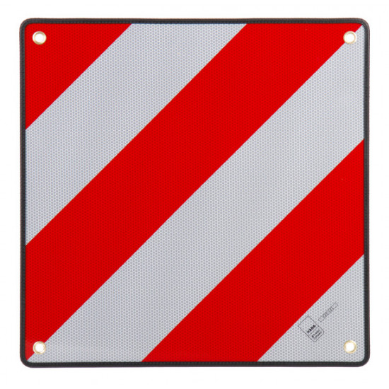 Aluminum reversible warning sign for Italy and Spain