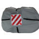 Adjustable straps for bicycle carriers