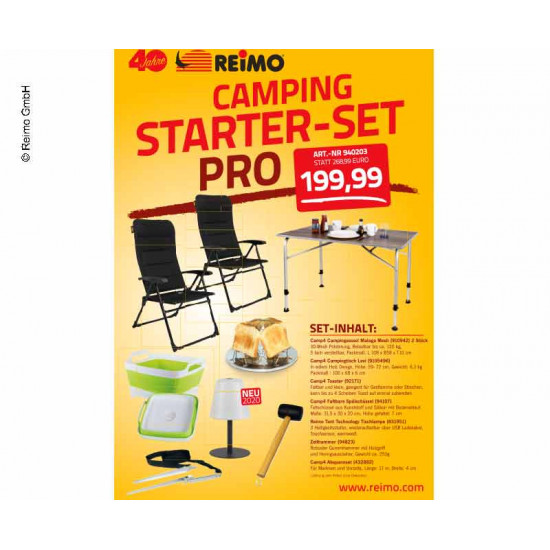Camping Starter Set "Pro" for 2 people