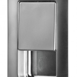 Snap lock 36 x 59 mm - Matt Chrome