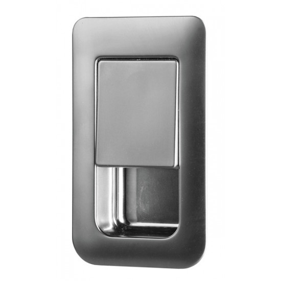Snap lock 36 x 59 mm - Matt Chrome