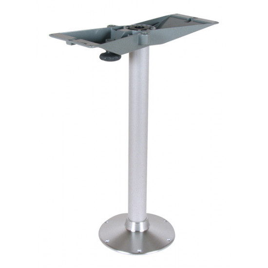 Aluminum table column with extra base