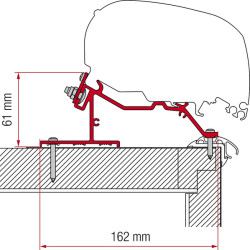 L 290cm FIAMMA Caravan adapter awning F65L and F80S Caravan Roof