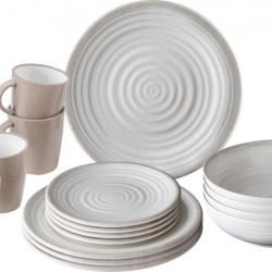 Savana melamine dinnerware set - 16 pieces - for 4 people