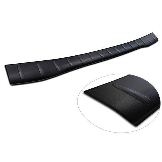Stainless steel loading sill protector for Ford Tourneo/Transit Custom from 2023 onwards, matte black