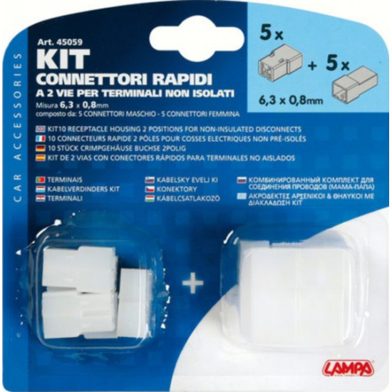 Automotive flat connector housing