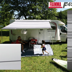 FIAMMA Awning F45S, 300cm housing Polar White, fabric Royal Grey, for right-hand drive