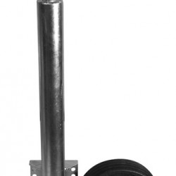 Automatic support wheel, steel rim, 225x70, 60mm, solid rubber tire