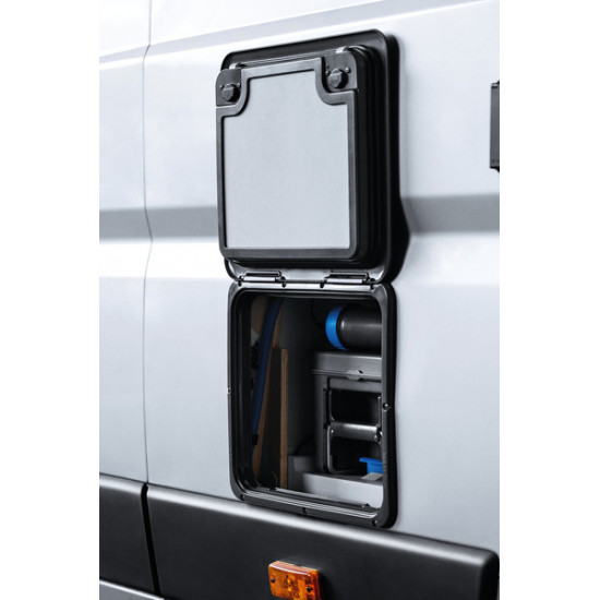 Black magnetic button for Thetford Service Door 3