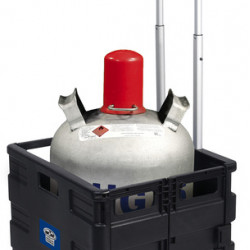 Transport trolley with folding box, load capacity 35kg