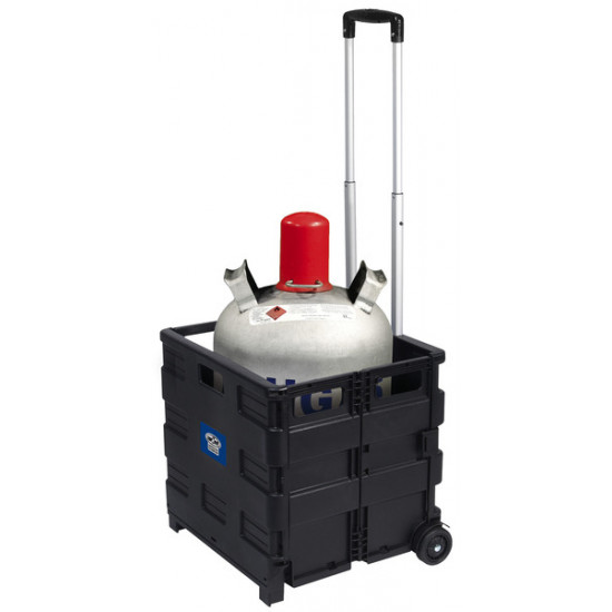 Transport trolley with folding box, load capacity 35kg