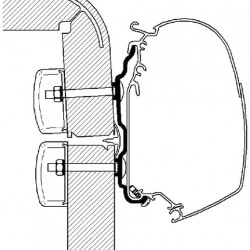Adapter for Omnistor awning - Hymer 2016 - 4m
