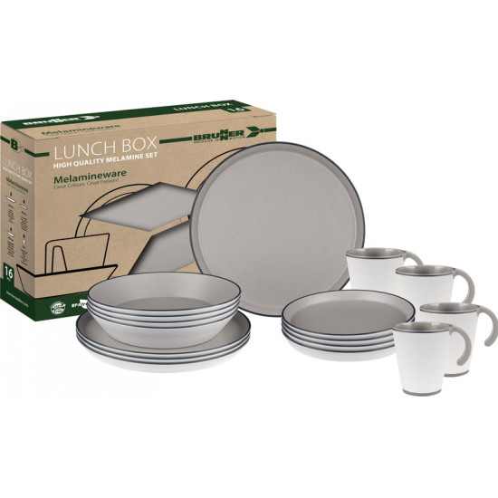 ICONIC COMPACK – Melamine dinnerware set for 4 people